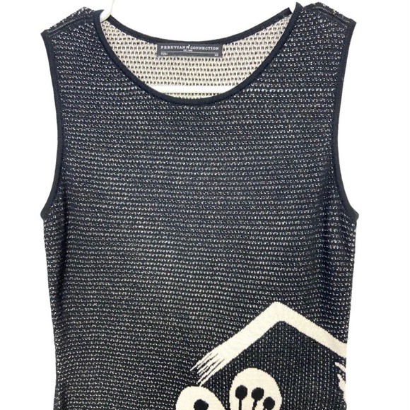 Peruvian Connection 100% Pima Cotton Knit Maxi Dress BOLD Flower Art to … - Picture 8 of 11